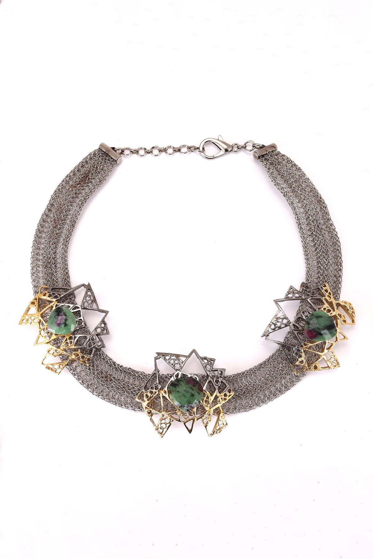 Geometric Choker Necklace 