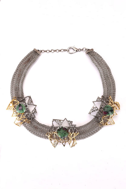 Geometric Choker Necklace 