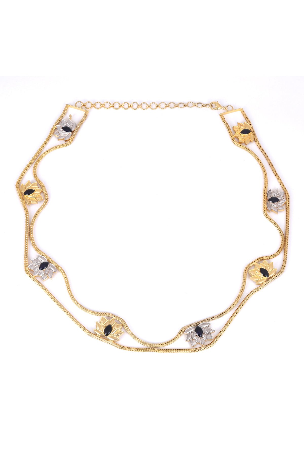 Lotus Pattern Gold Kamarbandh 