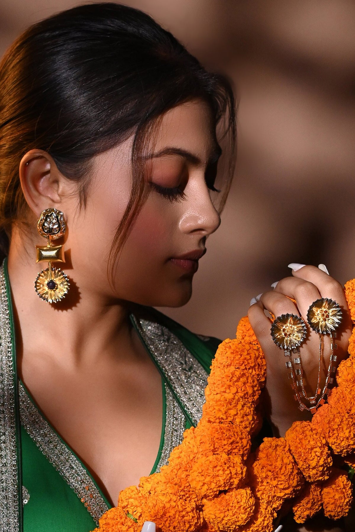 Gold Plated Designer Ring 