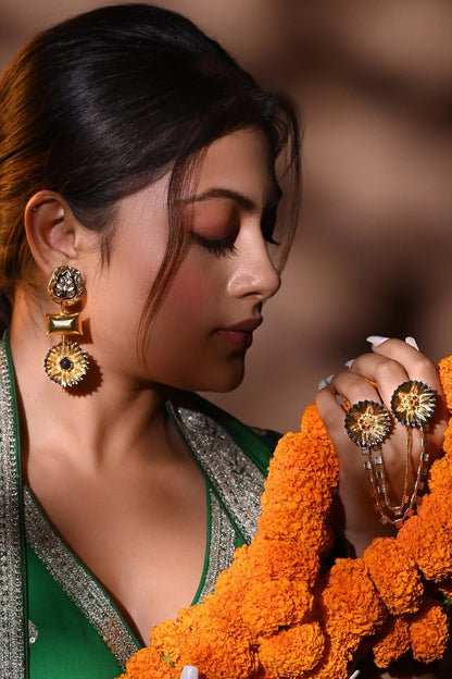 Gold Plated Designer Ring 