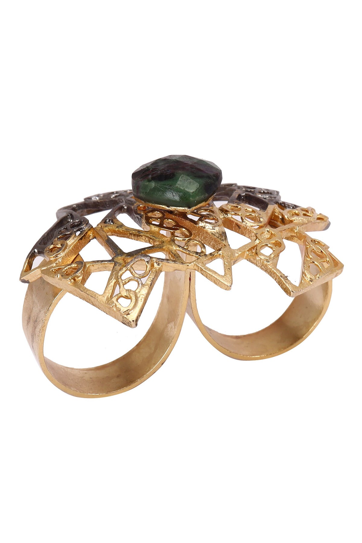 Designer Handcrafted Dual Tone Ring 