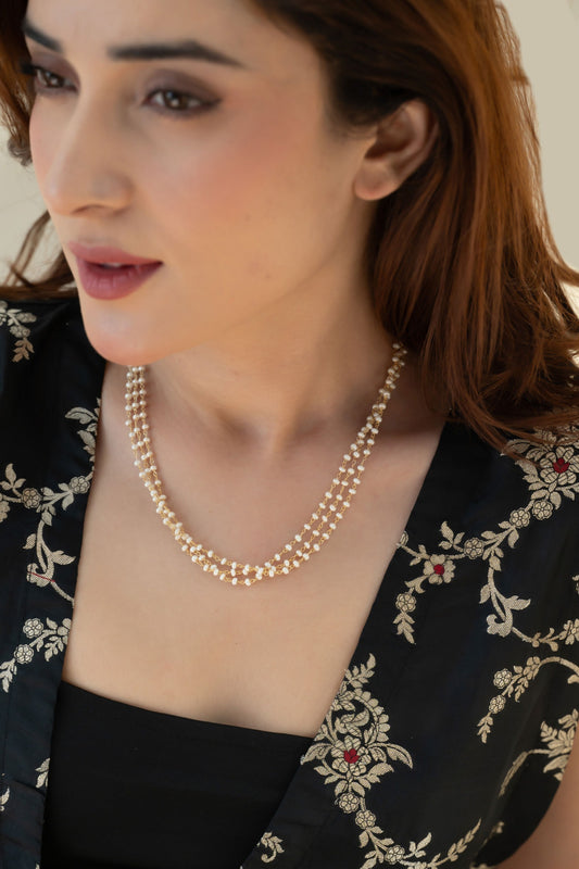 Layered Pearl Necklace 
