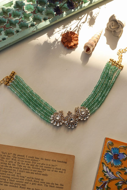 Mint Polki Choker Necklace 