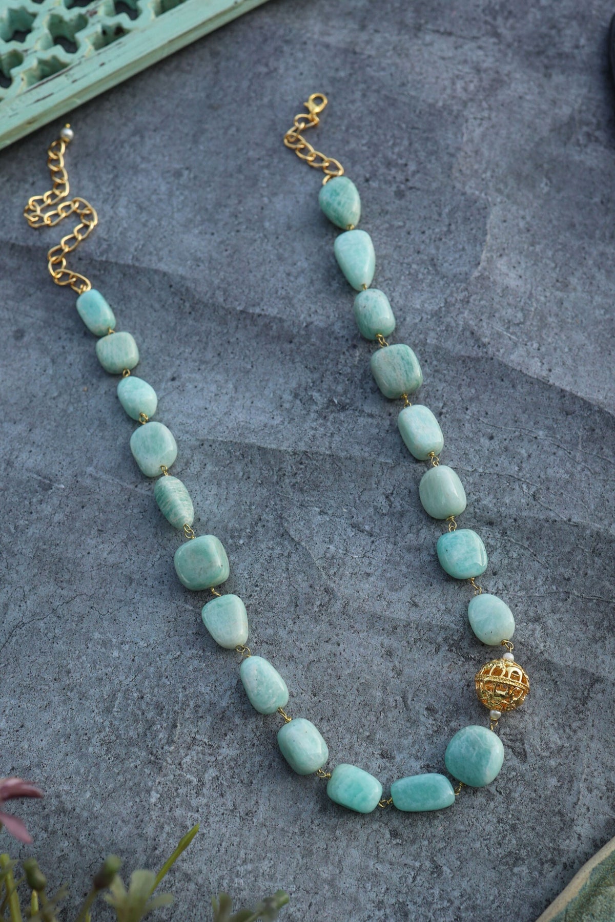 Larimar Stone Necklace 
