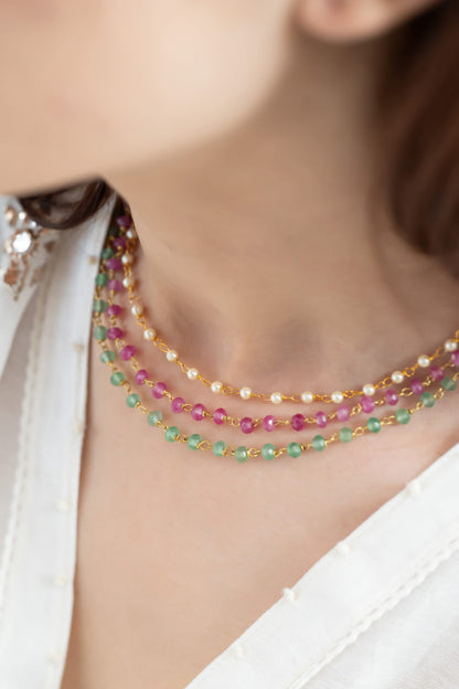 Multicolored Layered Choker 