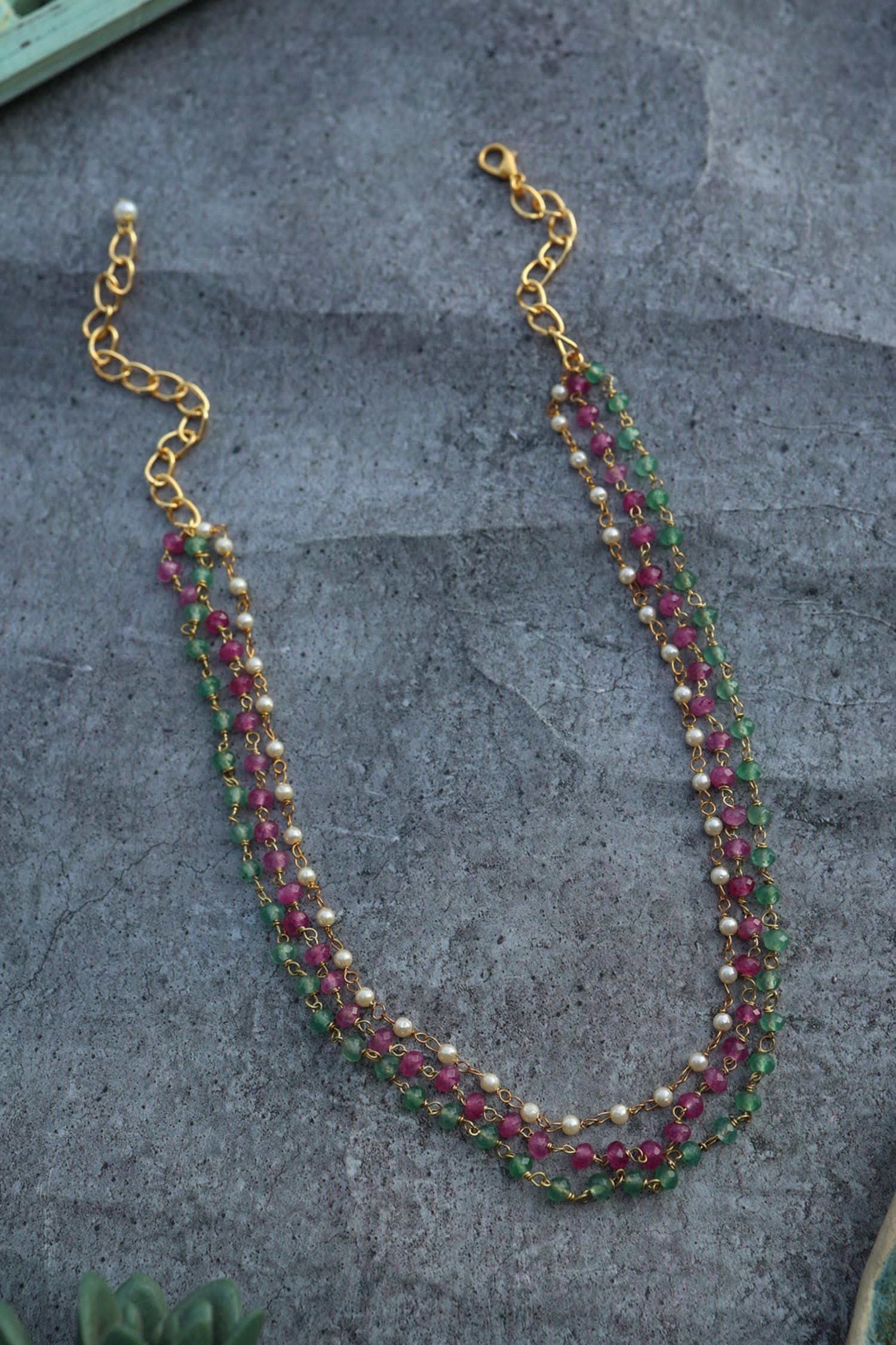Multicolored Layered Choker 