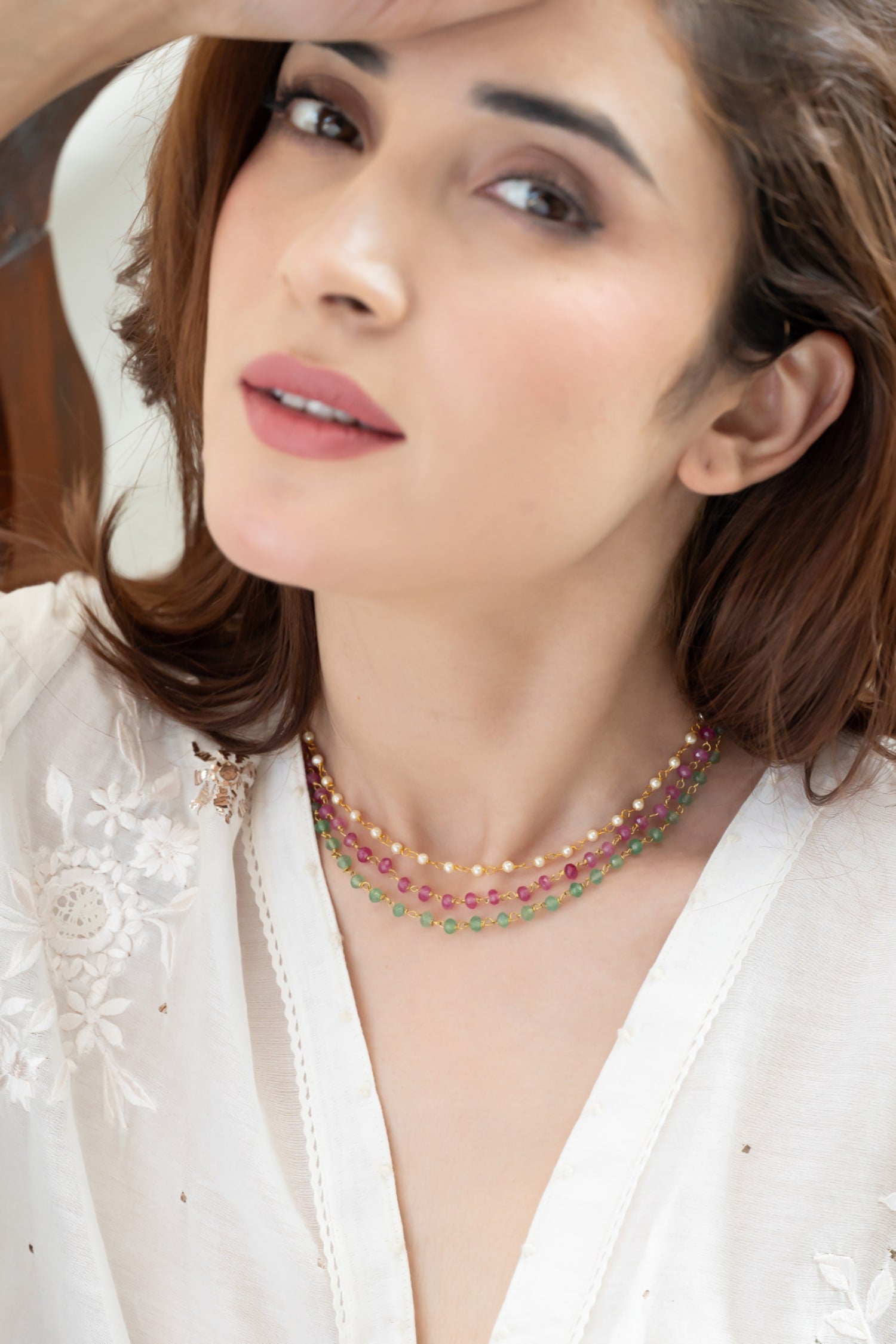 Multicolored Layered Choker 