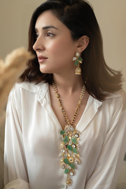 Mint Polki Necklace Set 
