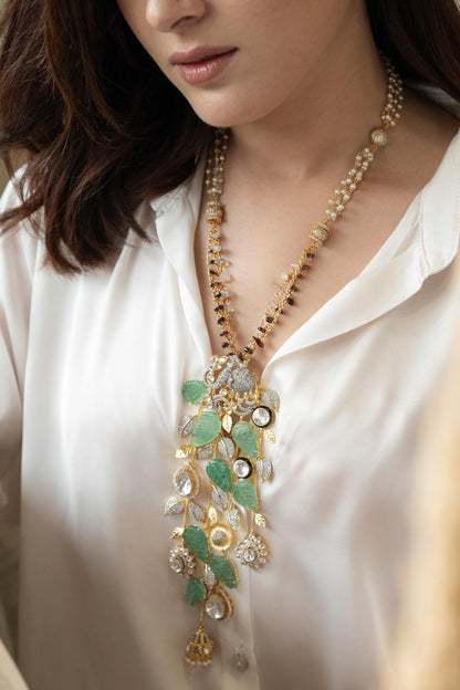 Mint Polki Necklace Set 