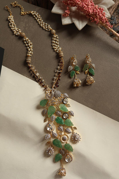 Mint Polki Necklace Set 