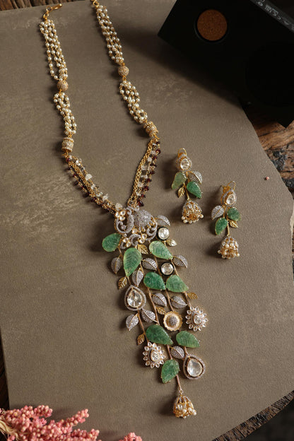 Mint Polki Necklace Set 