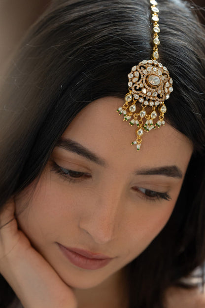 Kundan & Polki Maangtikka 