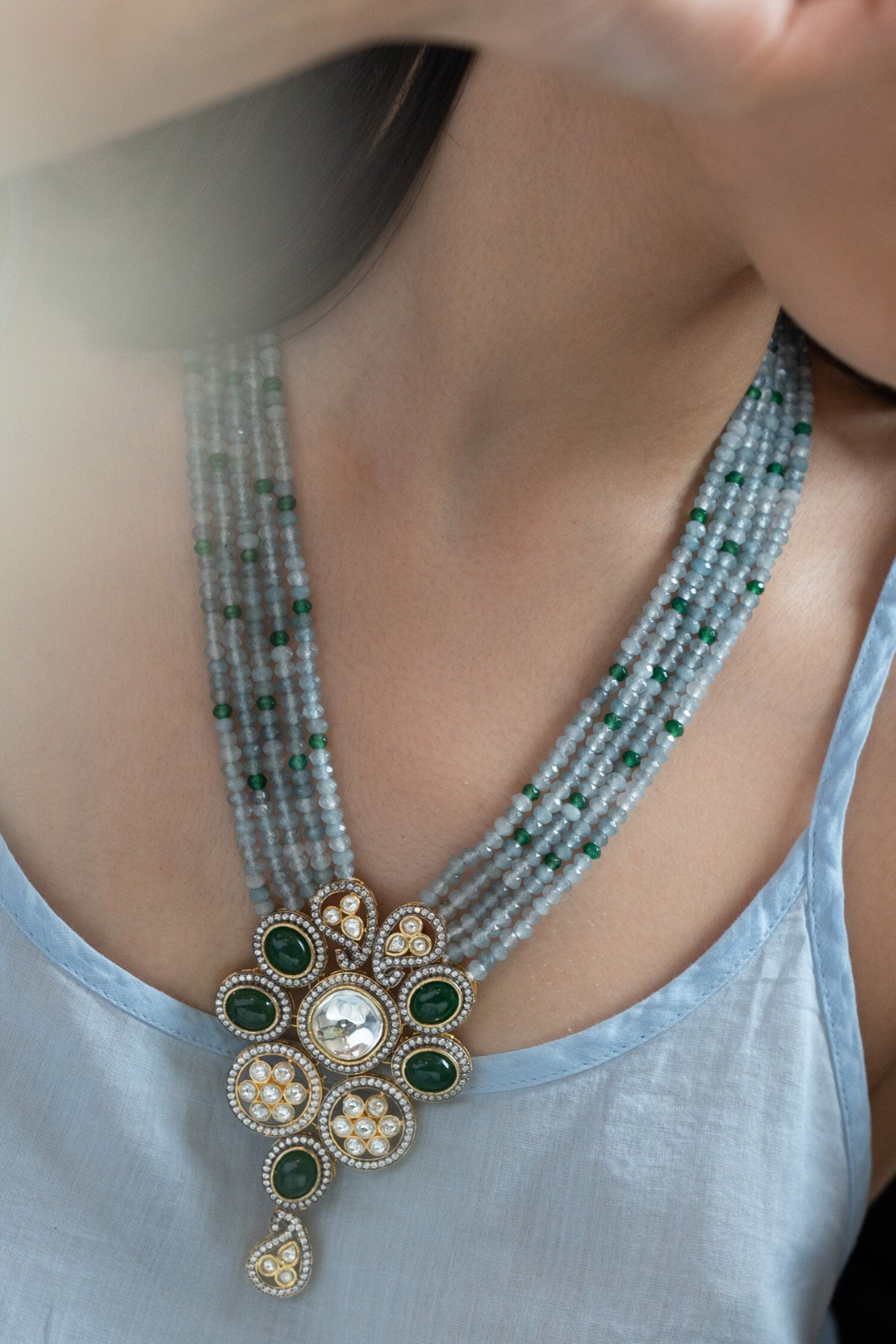 Polki Pendant Necklace 