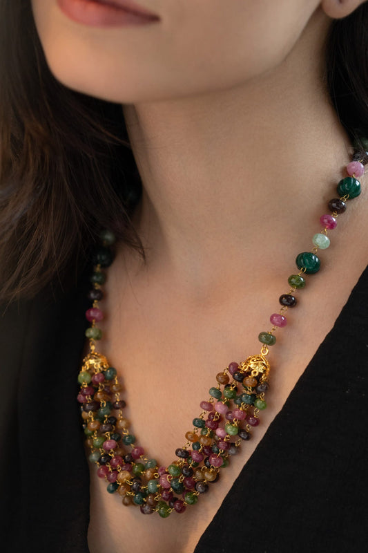 Layered Multi Color Necklace 