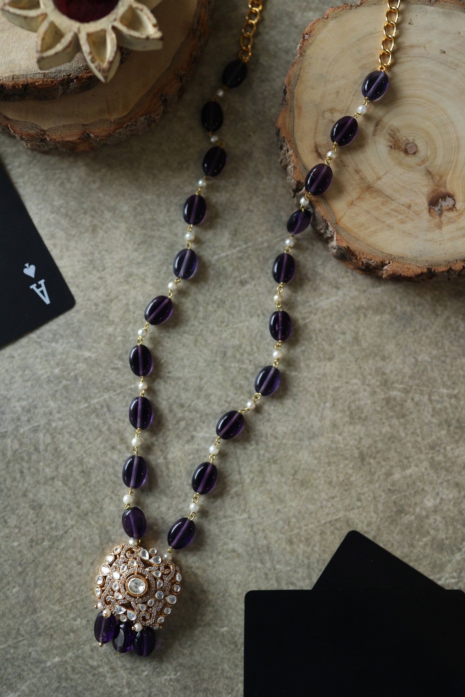 Polki Pendant Necklace 