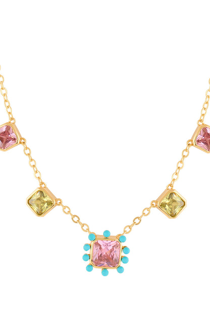 Neon Candy Charm Necklace 