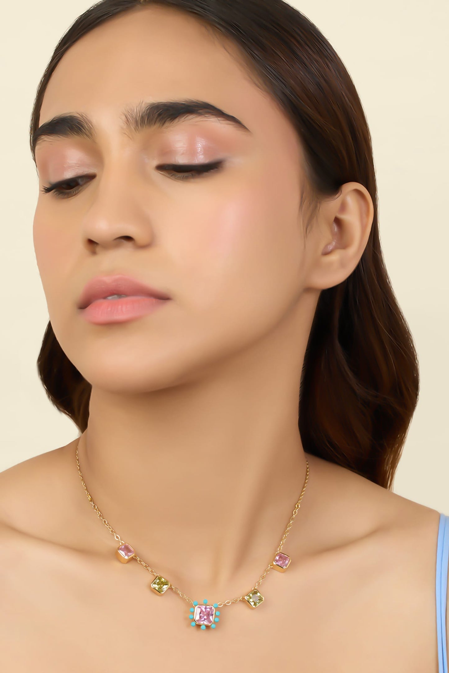Neon Candy Charm Necklace 