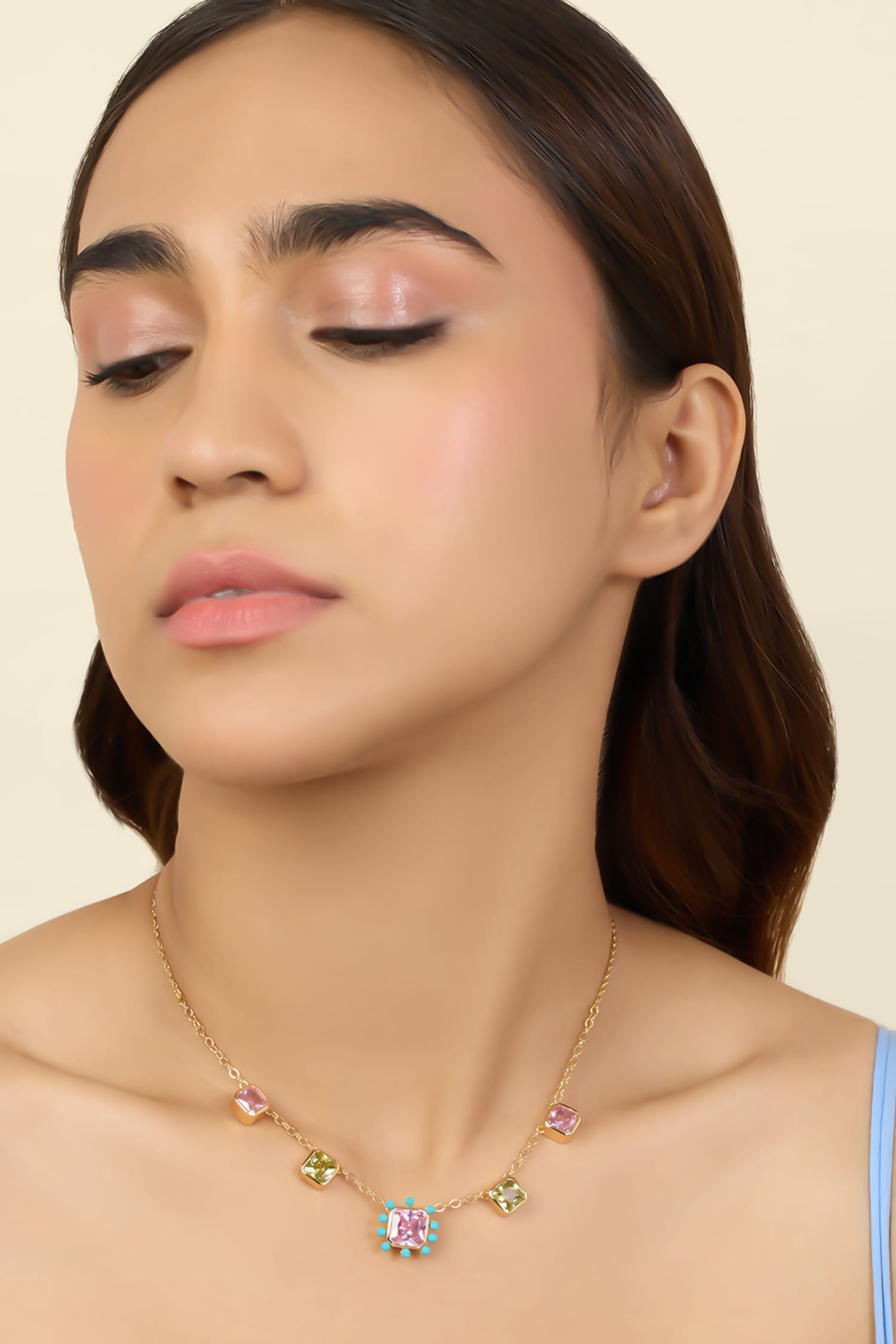 Neon Candy Charm Necklace 