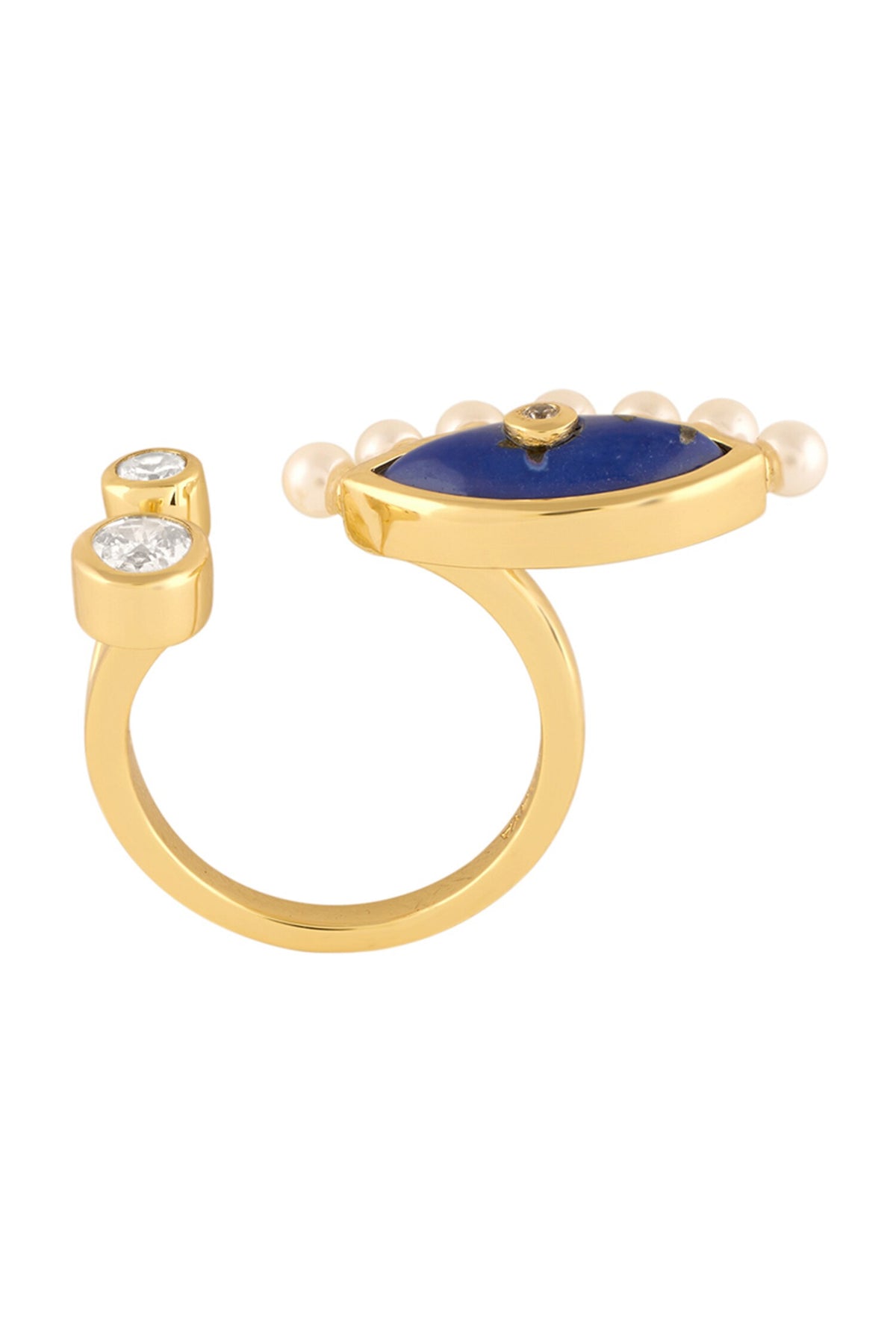 Two-Head Lapis Lazuli Ring 