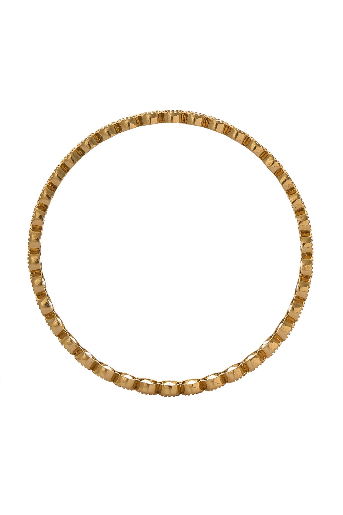 Gold & White Beaded Bangles Set 