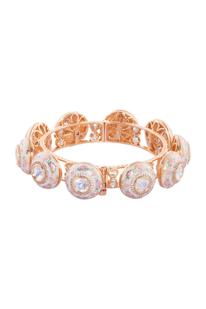 Gold Multicolor Decorative Bangles Set 