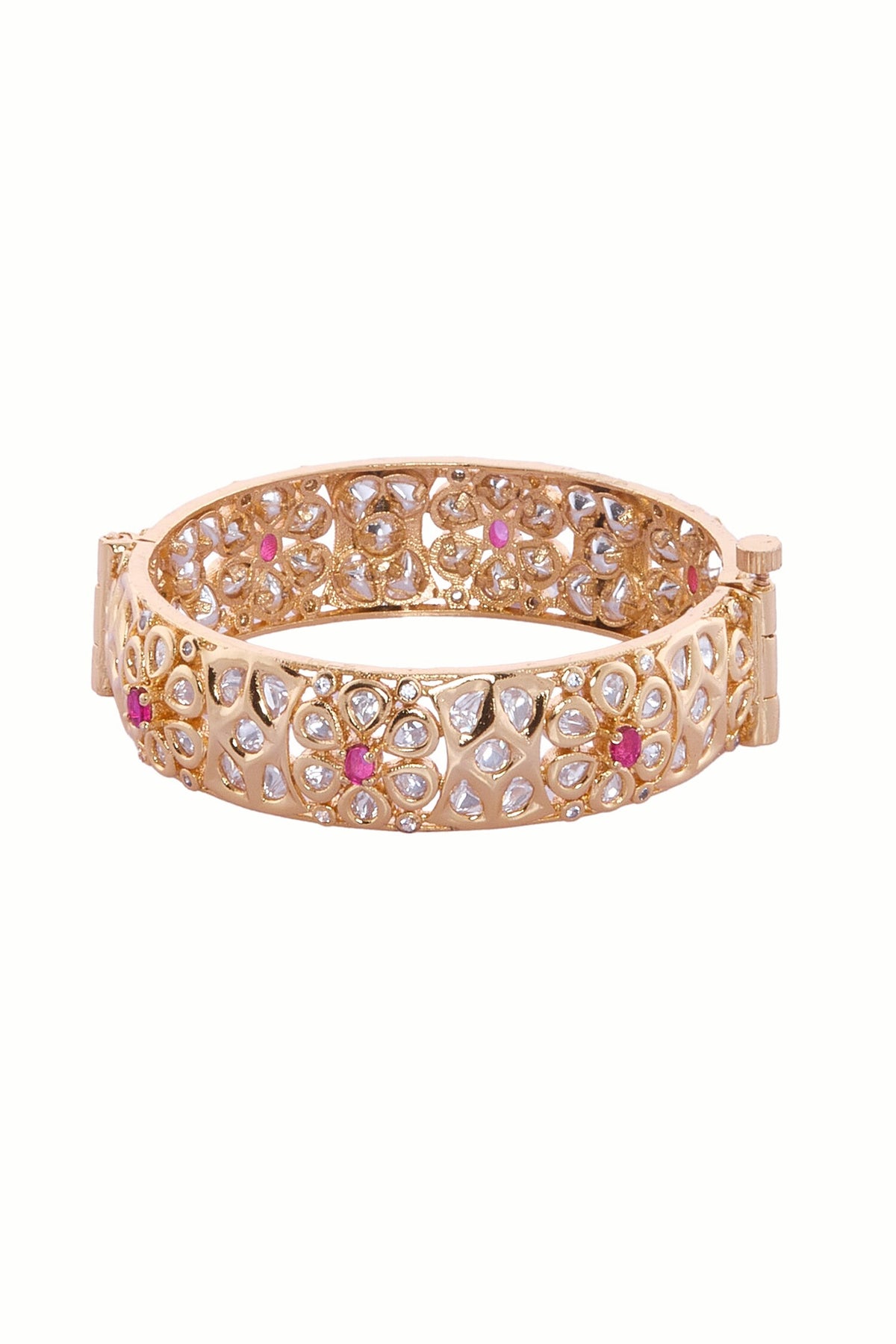 Gold Plated Decorative Bangles Set 