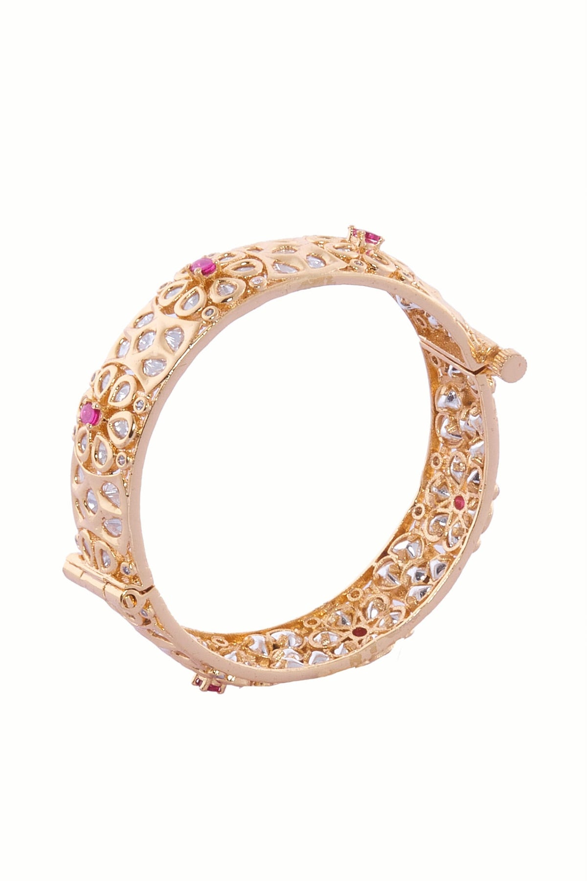 Gold Plated Decorative Bangles Set 