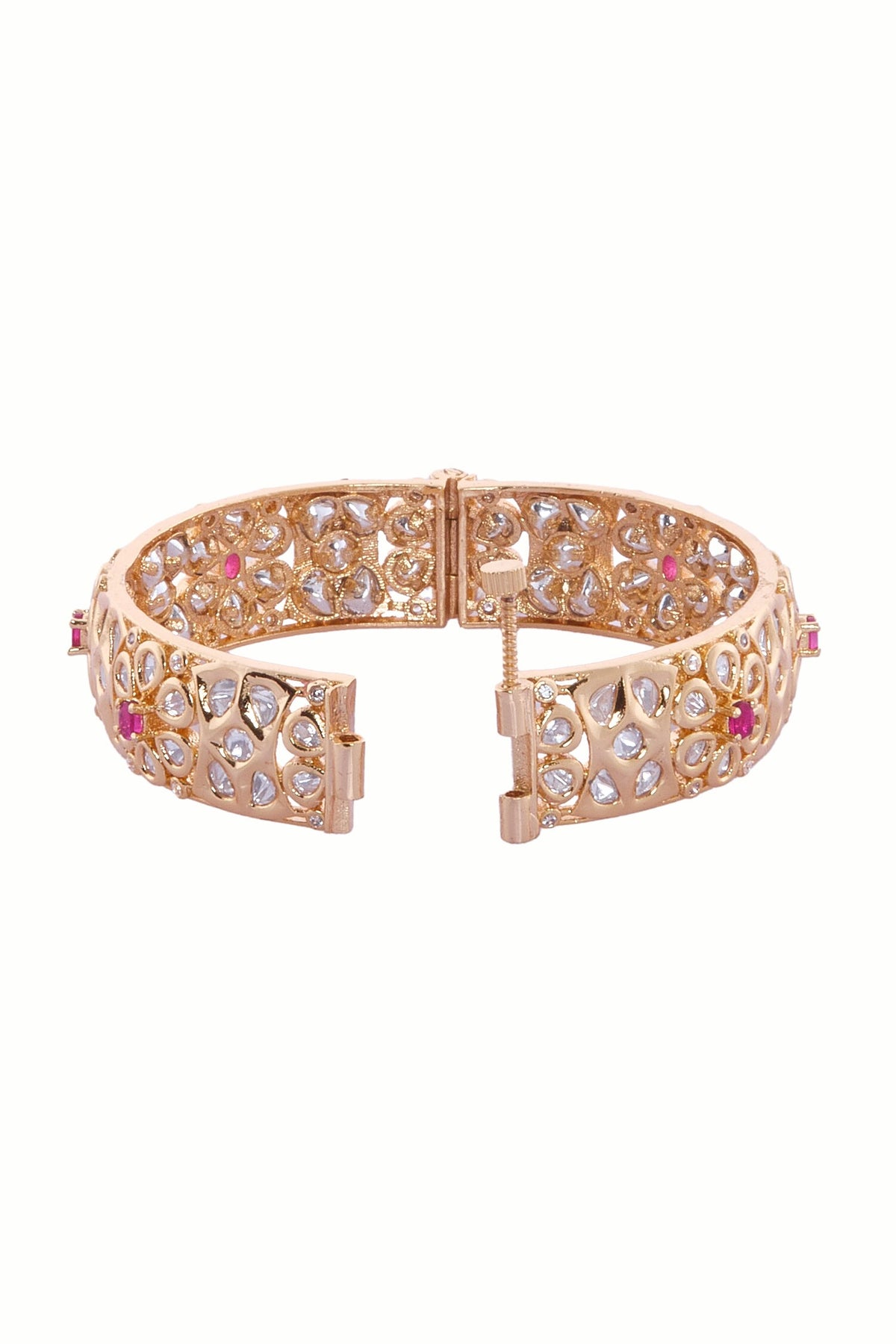 Gold Plated Decorative Bangles Set 