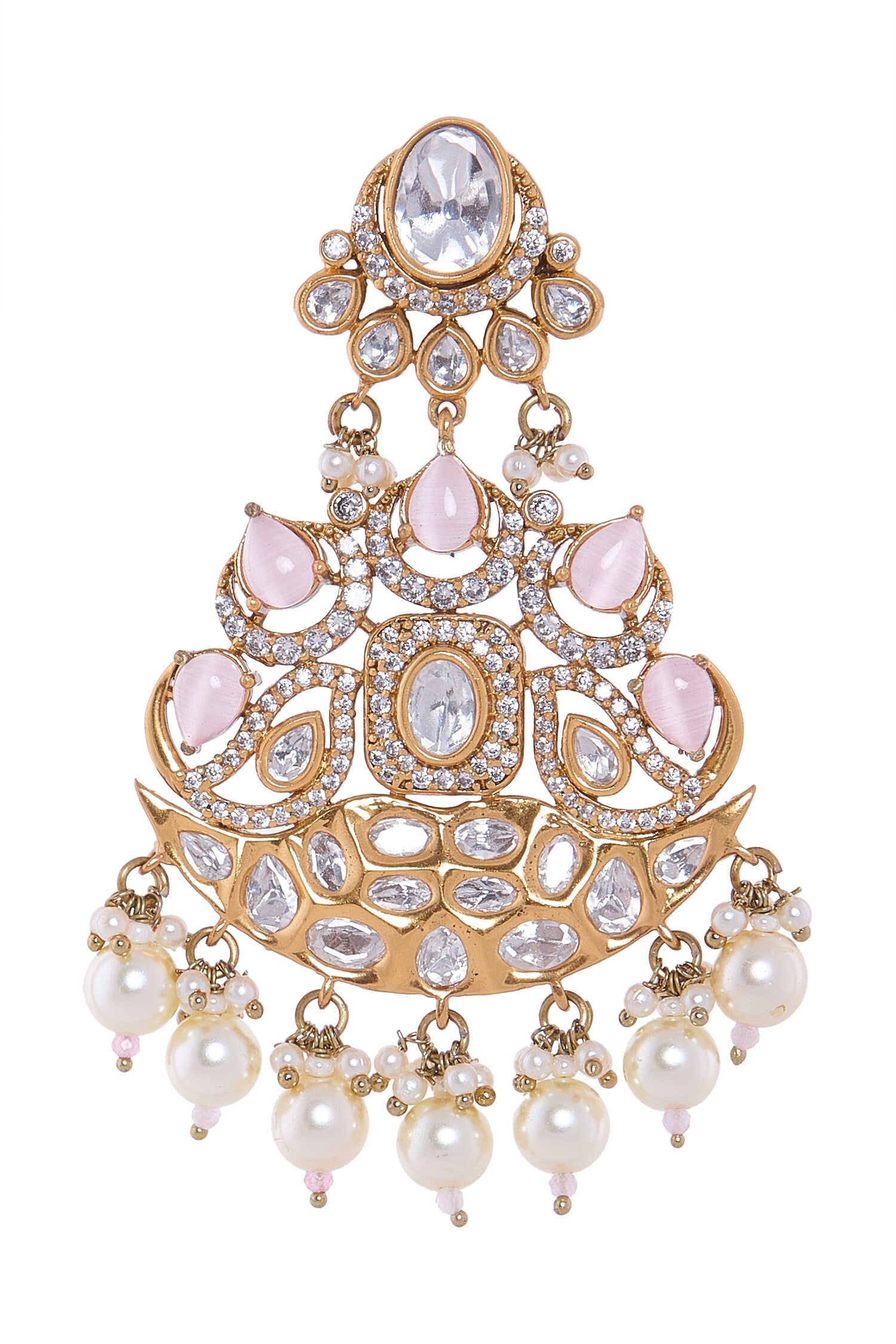 Light Pink Pearl Drop Earrings 