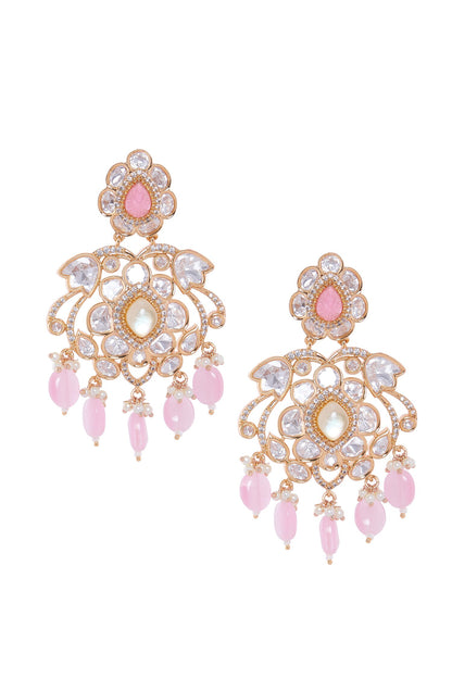 Floral Design Dangler Earrings 