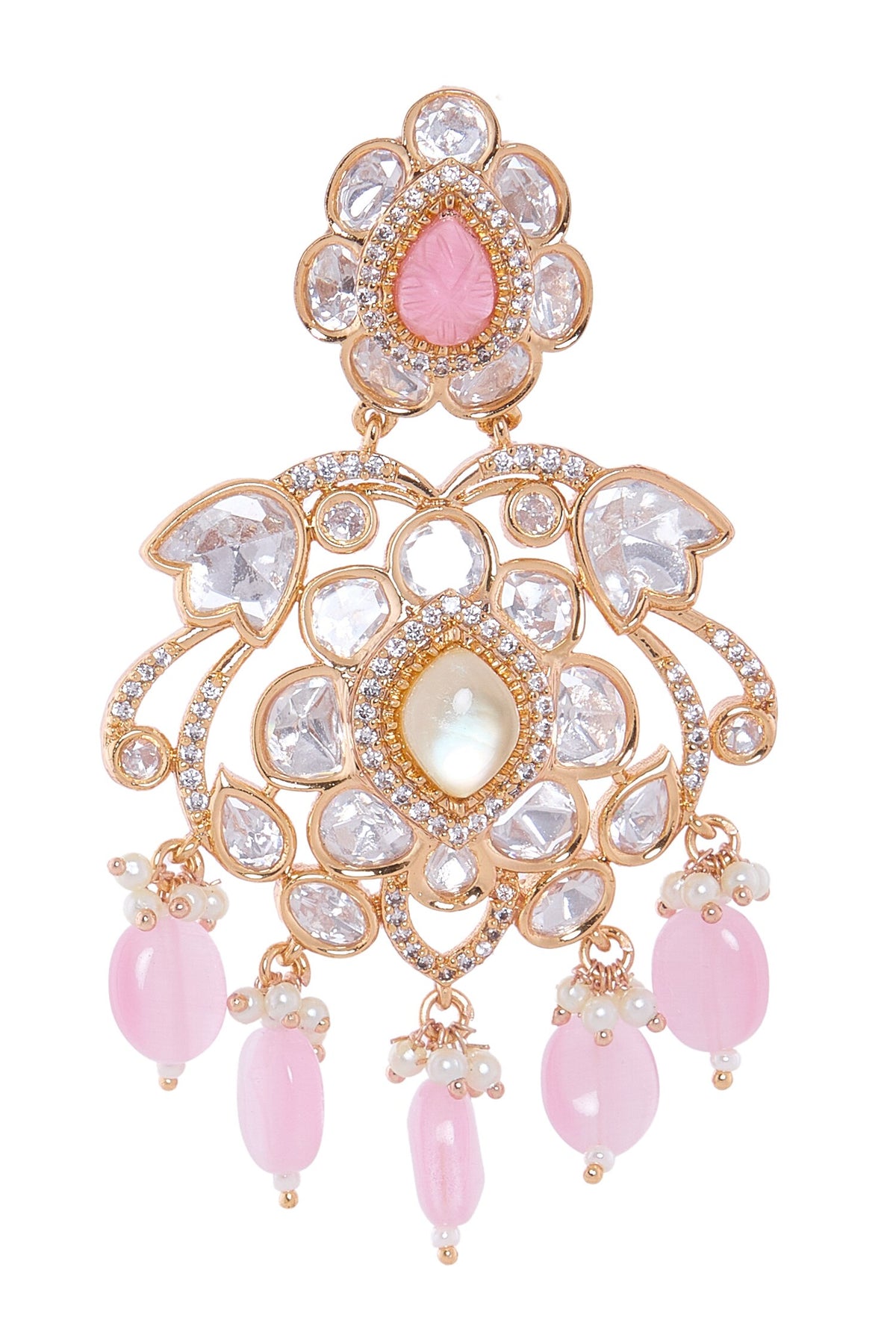 Floral Design Dangler Earrings 