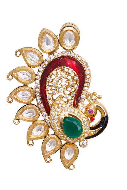 Red & Green Statement Earrings 
