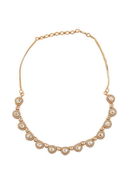 Gold and White Jewellery Set 