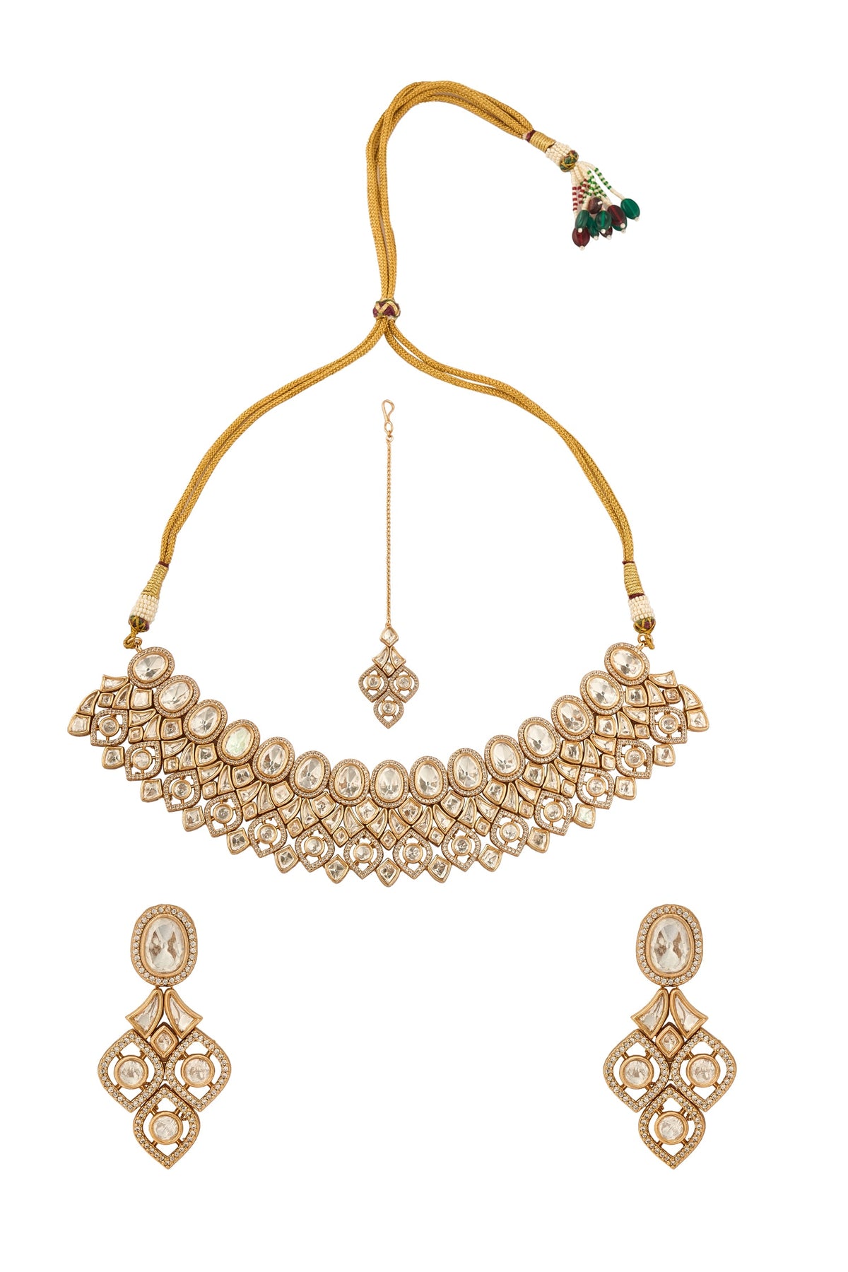 Gold Plated Brass Jewellery Set 