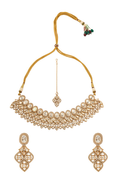 Gold Plated Brass Jewellery Set 