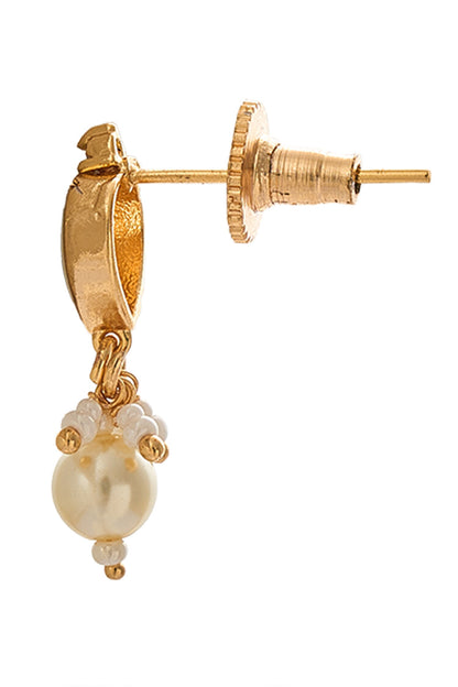 Creme & Ruby Brass Jewellery Set 