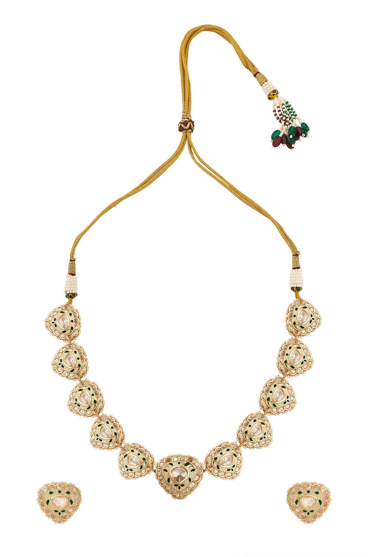 Brass Necklace & Earring Set 