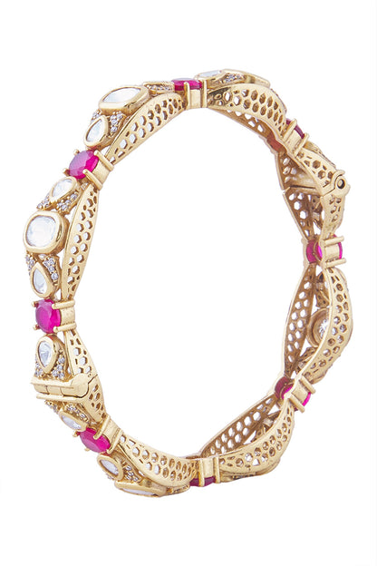 Red & Gold Decorative Bangles 
