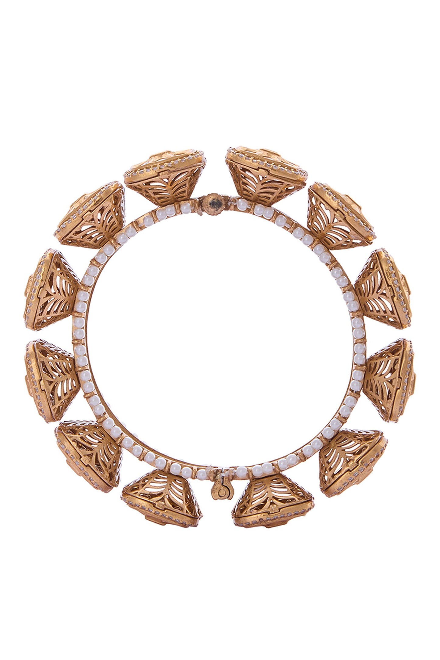 Gold Brass Decorative Bangle 