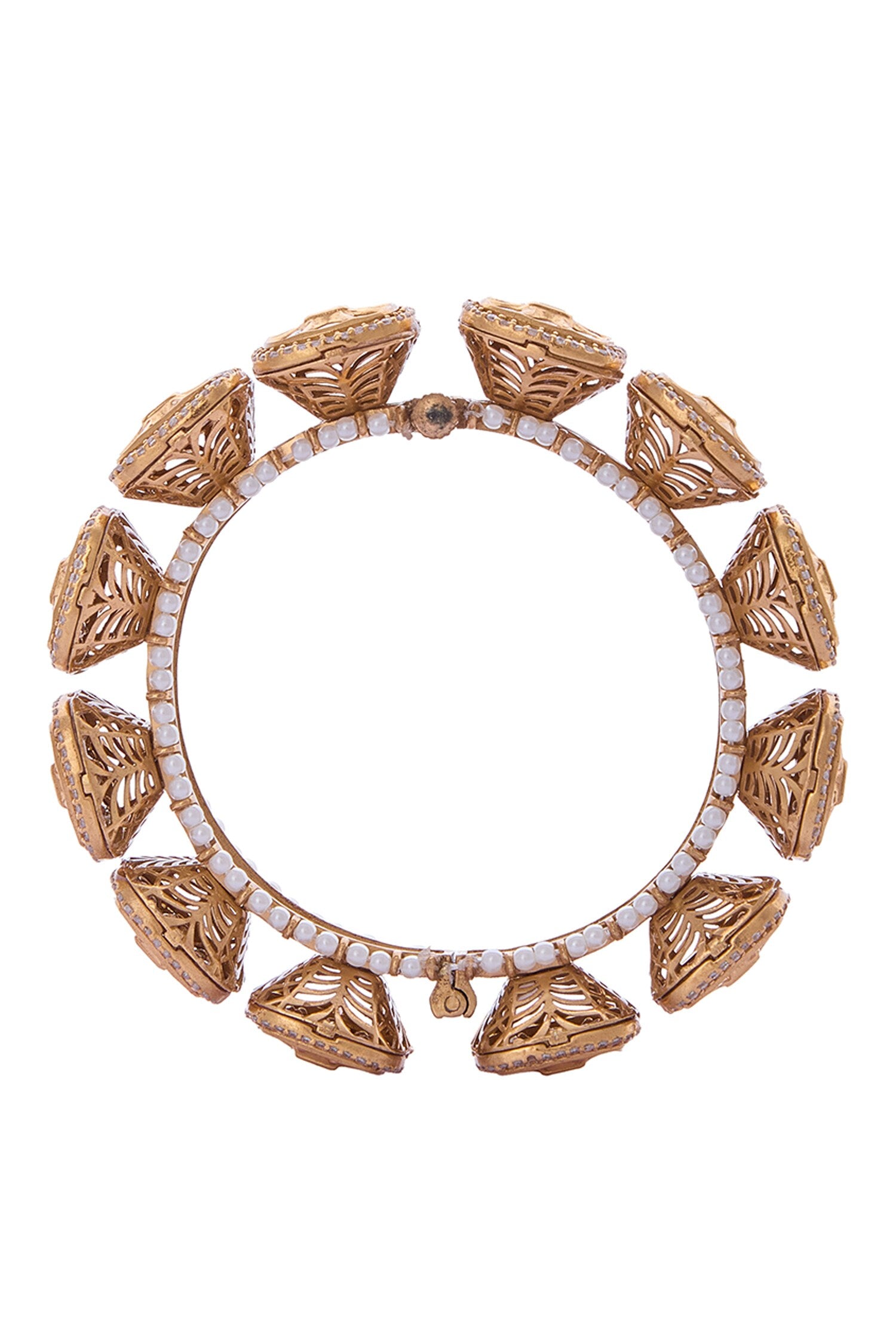 Gold Brass Decorative Bangle 