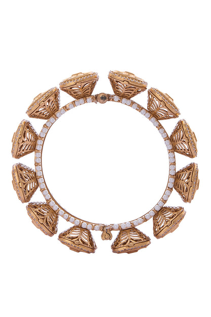 Gold Brass Decorative Bangle 