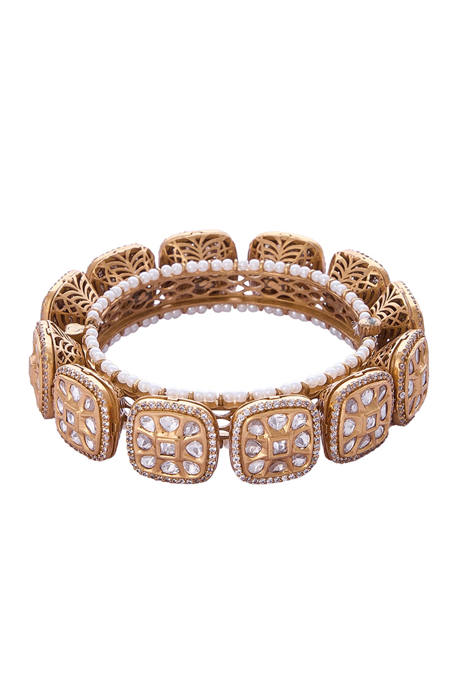Gold Brass Decorative Bangle 