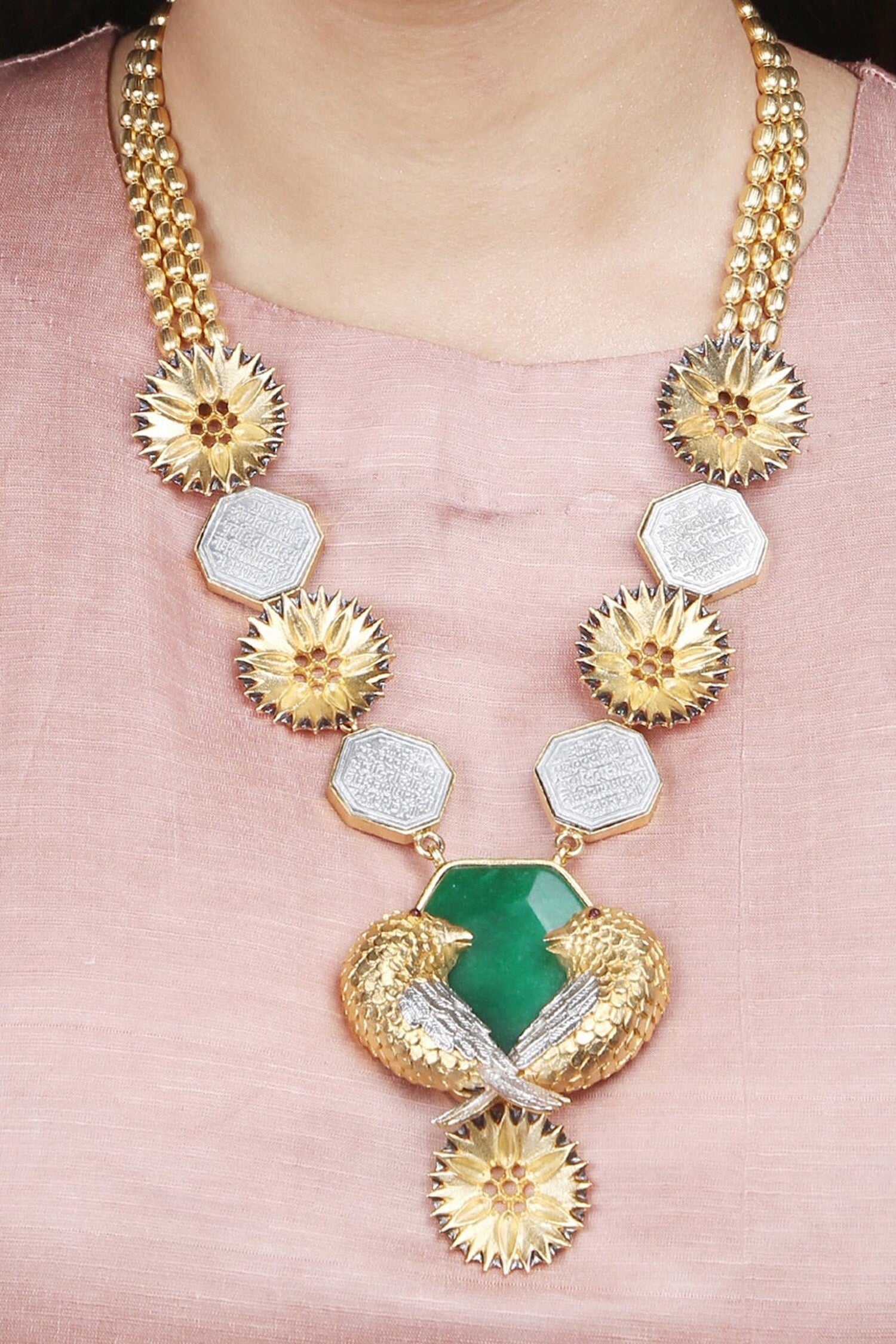 Gold Plated Baroque Neckpiece 