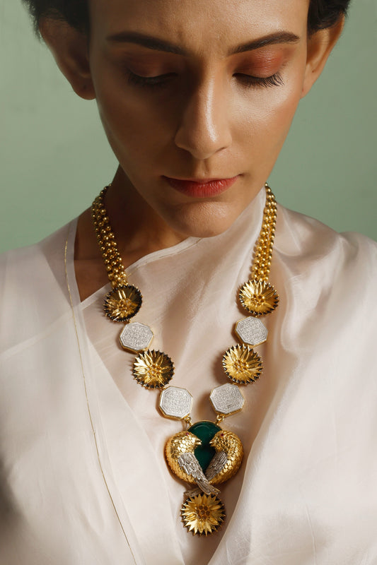 Gold Plated Baroque Neckpiece 