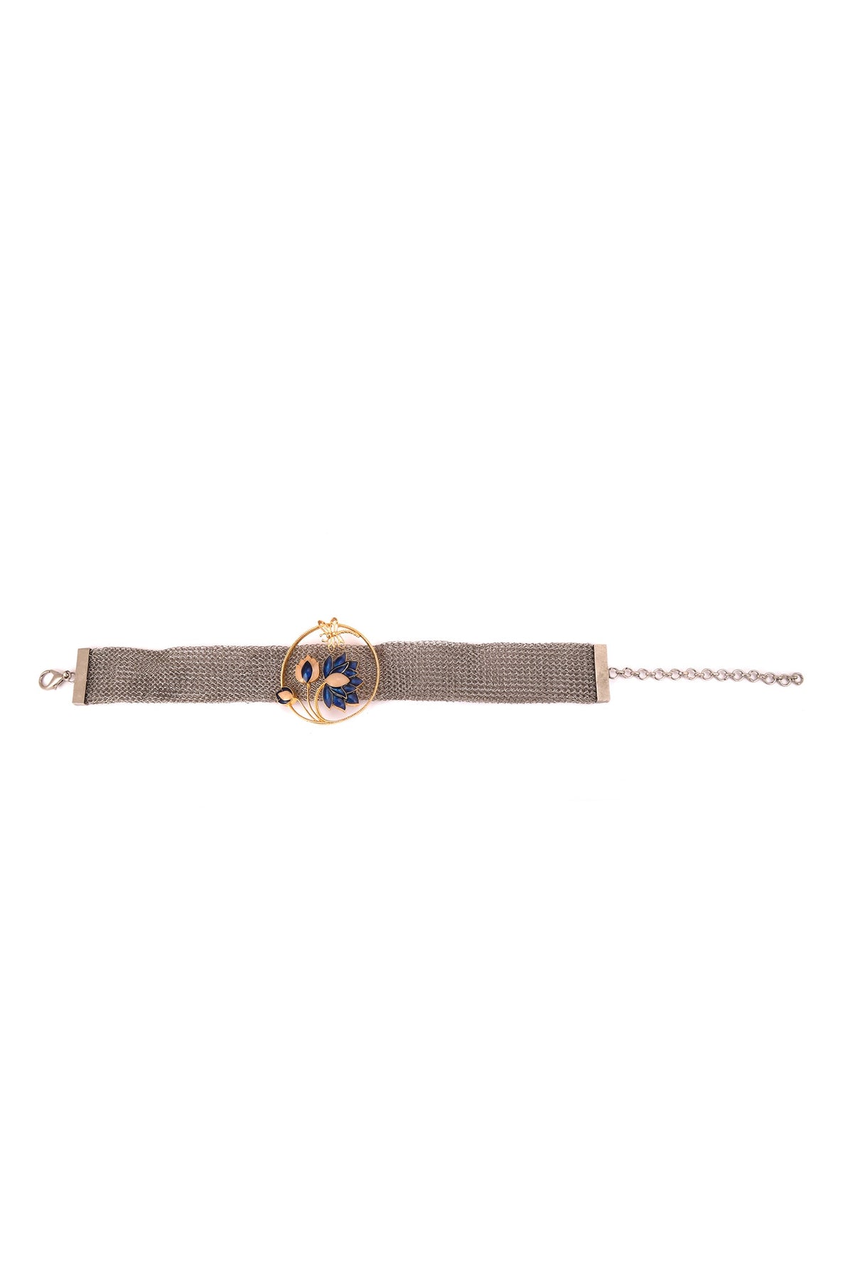 Ethereal Midnight Weave Lotus Choker 