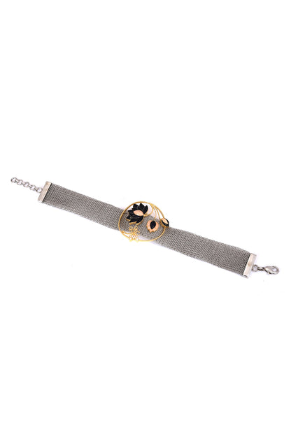 Ethereal Midnight Weave Lotus Choker 