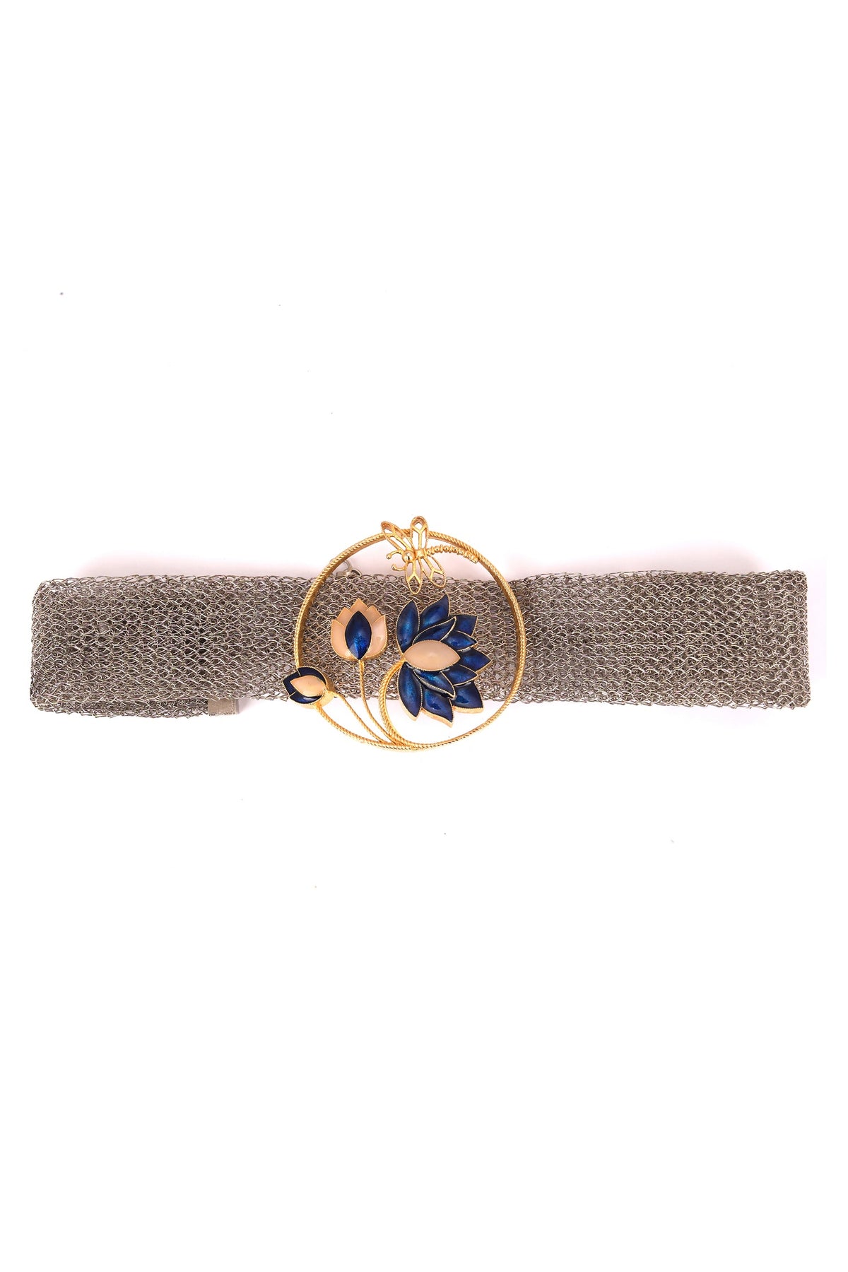 Ethereal Midnight Weave Lotus Choker 