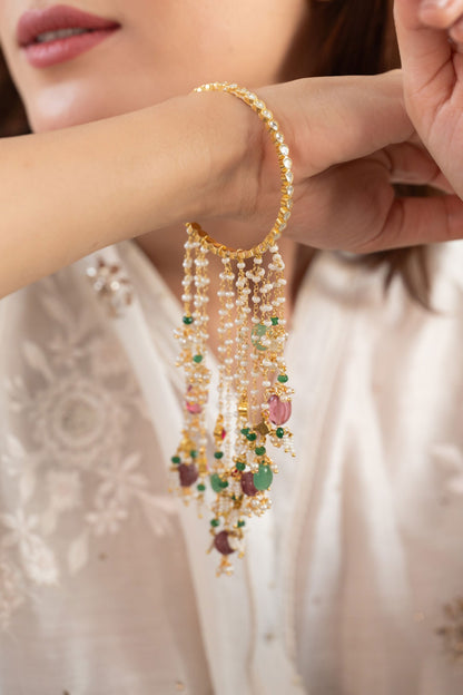 Kundan Kalirah Bangle Set 