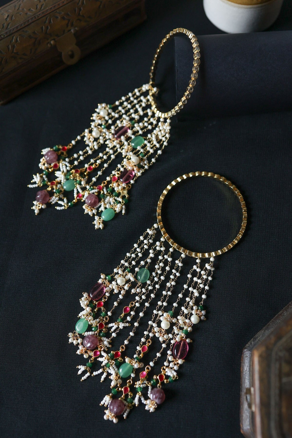 Kundan Kalirah Bangle Set 